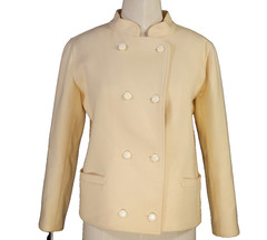 Courreges Vintage Cream Wool Jacket with condition issues Size A