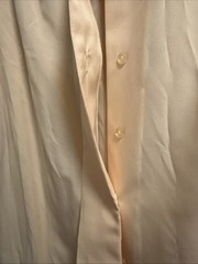 Vintage Women’s Judy Bond Yellow Blouse Concealed Button size 10 T14