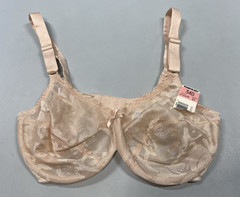 WARNER’S Vintage Bra SIZE 34D beige nude soft cup underwire classic 01500
