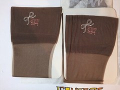 6 Pair’s Vintage Nylon Stockings 8 1/2” X 29” Raalte RHT Taupe FLAT KNIT PETITES