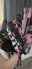 Lularoe 3x Tshirt Rework Vintage Bob Mackie Skirt DRESS Handmade pockets
