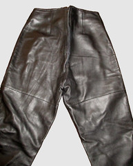 Vintage Betsey Johnson Leather Pants XS / S Women Black Flat Front High Rise