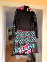 Anthropologie Hazel Wool Embroidered Tapestry Style Floral Rose Coat XL
