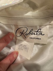 Roberta 90s Y2K Fairy Iridescent‎ Organza Gown NWT Prom Formal White Wedding 7/8