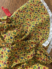 Vintage 70s Prairie Pioneer Teen Or Women’s XS Maxi Dress Cottagecore + Bonnet!