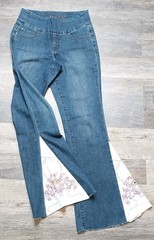 Jag Jeans Women’s Sz 6 Custom Flare Bell Retro High Boot Stretch