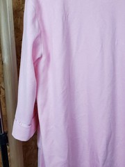Vintage Pink Bath Robe Fleece Size M With 3 Pockets Belt And Belt Loops Long