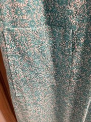 Vintage Just for Women Half Zip Short Sleeve Knee Length Housecoat Size 14 1/2