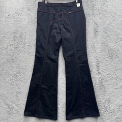 NWT VTG 70s MAVERICK Wide Bell Bottom Flare Black Denim Hippie Jeans Goth 32×32