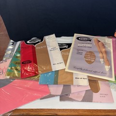 Assorted Lot of 9 Vintage Pairs of All Nylon Stockings