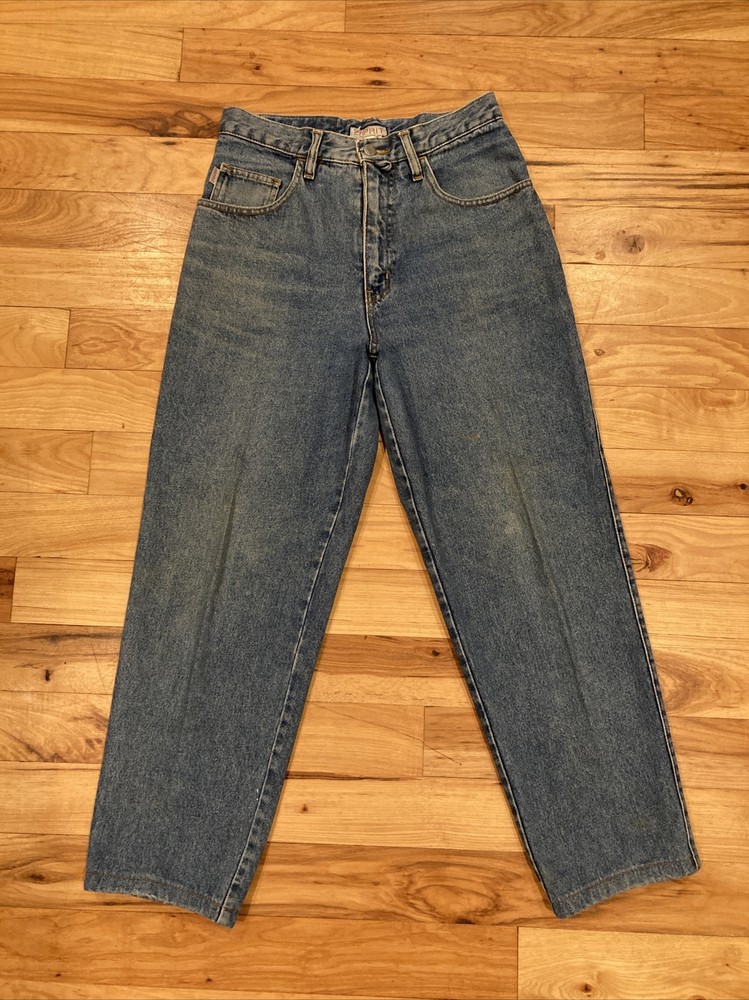 Vintage ESPRIT High Wasted Mom Womens Blue Denim Jeans Tapered Size 27 x 26