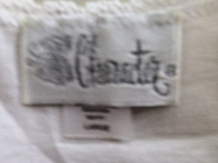 VINTAGE CHARACTER SHORTIE WHITE BABY DOLL NIGHTIE NIGHT GOWN 1 PIECE L