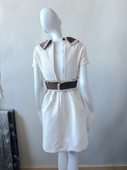 Elegant Oscar De La Renta 1960s Mini Dress Uptown 60’s Mad Men Chic sz XS