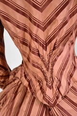 VICTORIAN FRENCH 2 PIECE VISITING DRESS WITH PARIS LABEL, 1890s