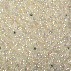 Medium 1960s Iridescent Sequin Blouse Vintage Sleeveless VTG 60s Wedding Top
