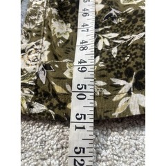 Vintage Jeanology Maxi Dress Women’s 4 Corduroy Floral Needle Cord Button Up
