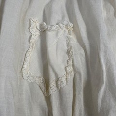 Vintage Bloomers Cotton Lace Ribbon Small Ivory unbranded Elastic Waist flaw