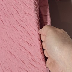 Vintage Keyloun Pink Textured Pintuck Maxi Dress Medium Cottagecore Prairie