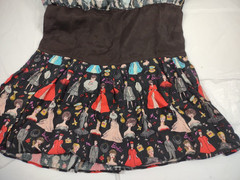 Vtg Barbie Fabric 90s Nicole Miller Original Girls 6x Dress tagged (A13)