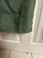 70s Wrangler Misses Jeans Green Denim Snap Button Wide Leg Flare Slim Sz 18 30w