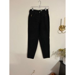 Vintage 90s Armani Jeans SIMINT S.p.A. Made in USA Black High Waist Denim