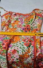 Deadstock Vintage 1960s Floral Swim Romper Print Playsuit Gabar Swimwear 20