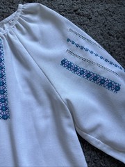 Vintage Ukrainian Vyshyvanka Embroidered Blouse Folk Boho Peasant Top L – NEW!