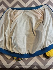 Vintage Bay Club 80s Coat Sz? Color Block Warm Up Jacket Windbreaker Boxy Fit