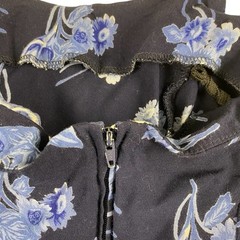 Vintage Jody Of California Whimsigoth Blue Floral Midi Dress 90s Summer Size 7