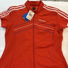 RARE NWT Vintage 90s Adidas Tennis Sports Dress Orange White Large
