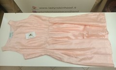 VINTAGE PINK SILK MIDI DRESS “MISCIÀ”