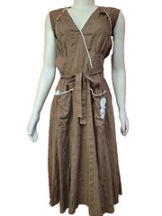 Bill Berman Calif. Vintage 70’s Size Small cottagecore Wrap Apron Dress #C
