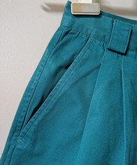 Vintage 80’s Teal High Waisted Cuffed Mom Shorts XS Jake O’s Unworn