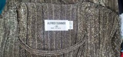 Vntg! ALFRED DUNNER Size 10/Medium Women’s Gold & Black Blouse Shoulder Pads