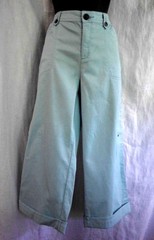 Vintage ’90’s Croft & Barrow Stretch Capri Pant Size 10 NWT Blue Pockets Cuffed