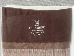 Vintage NOS Berkshire “No Trump” Demi Toe Stockings Size 11M Brazil Dark Brown