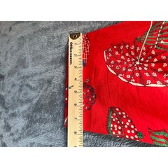 Vintage Jones New York Country Pants Womens 8 30×25.5 Red Umbrella Print Cropped