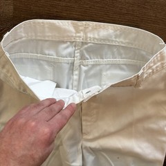 Vintage PIZZAZZ Pants High Waist 70s 80s White Made In USA 30×30