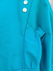 Banjo Ladies Vtg Teal Jacket 17″ Pit To Pit Western Classic Trendy Show Dallas