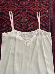 Sea-foam Green 1920’s Silk Teddy / Step-in. Antique Lingerie.
