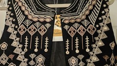Black Velvet Mirror Work Embroidered Ethnic Vest Waistcoat New With Tags Boho