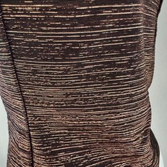 vtg 90s FORMULA X Brown Bronze Copper METALLIC Tank Top Club Delias S USA Y2K