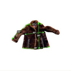Vintage Annis Furs Brown Sheared Fur Coat Bradshaw Diehl 1950s Rare