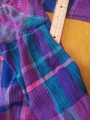 Vintage 1980s Ms. Blake Cotton Preppy Cottagecore Jewel Tone Plaid Skirt Suit