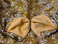 VTG 1960s Gold Brocade Cheongsam Qipao Dress Handmade Silk Jacquard Fully Lined