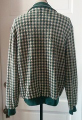 90’s ALFRED DUNNER Green Plaid LS Knit Button Chest Top Sweatshirt Blouse M