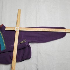 Columbia Ladies Fleece Pullover Purple Snap T Zip Pocket 90s Vintage Size Medium