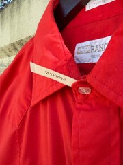 Vintage Ranchwear Red Western Snap Shirt USA Made Pearl Snaps Women’s M