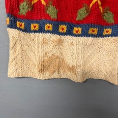 Vintage 1990 Susan Bristol Fox Hunt Novelty Knit Sweater Ramie Cotton Size 36