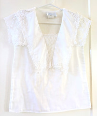 Gunne Sax Jessica Mcclintock SZ Vintage 5 (0-2) Lace Middy Collar Cottagecore